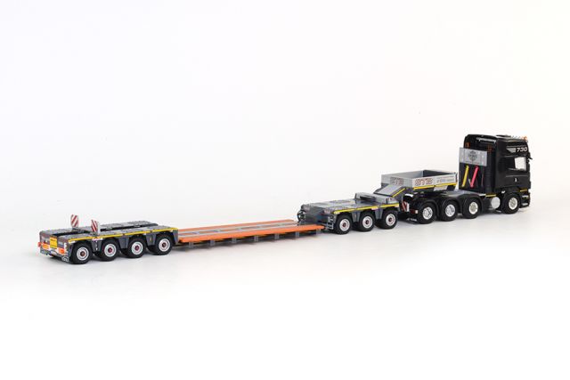 ギャラリービューアに画像をロードする, VAN LOMMEL EURO-PX 3+4 + SCANIAスカニア トレーラー /WSI　1/50 建設機械模型　ミニカー
