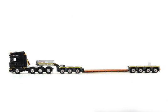 VAN LOMMEL EURO-PX 3+4 + SCANIAスカニア トレーラー /WSI　1/50 建設機械模型　ミニカー