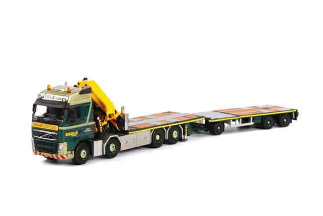 【予約】7-9月以降発売予定Bolk Transport Volvoボルボ FH GL Rigid Palfinger Crane + Jumbo Trailer トラックトレーラー/WSI　1/50 建設機械模型　ミニカー