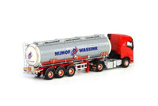 Nijhof Wassink Volvoボルボ FH4 Globetrotter Tanker Liquid 3軸トラック/WSI　1/50 建設機械模型　ミニカー
