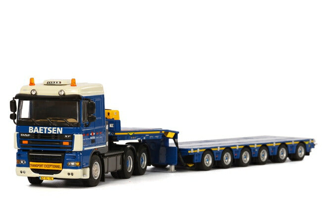 【予約】7-9月以降発売予定Baetsen DAF XF 105 Space Cab Broshuis SL Module Trailerトレーラー 2+6+Beam トラック/WSI　1/50 建設機械模型　ミニカー