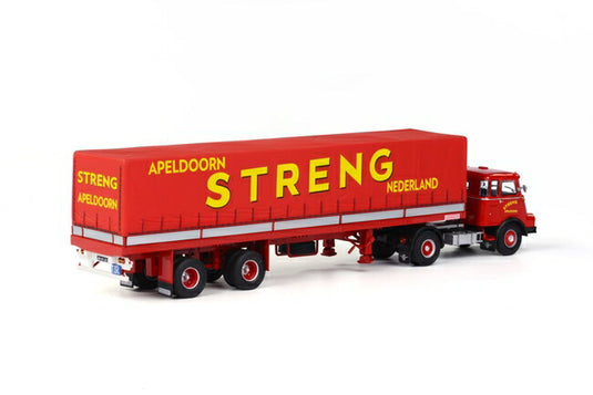 Streng DAF DO 2000 クラシック　カーテンサイダートレーラー トラック /WSI 建設機械模型 工事車両 1/50 ミニチュア 重機