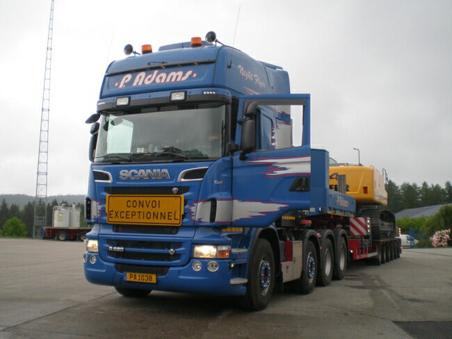 【予約】7-9月以降発売予定Adams SCANIAスカニア R Topline Broshuis 底床セミ トレーラー トラック /WSI 建設機械模型 工事車両 1/50 ミニチュア 重機