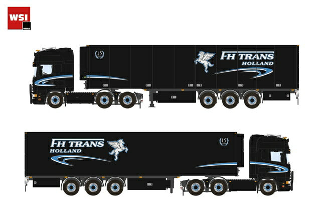 【予約】7-9月以降発売予定FH Trans 15 Years SCANIAスカニア R Topline リーファートレーラー Thermoking 3軸トラック /WSI 建設機械模型 工事車両 1/50 ミニチュア 重機