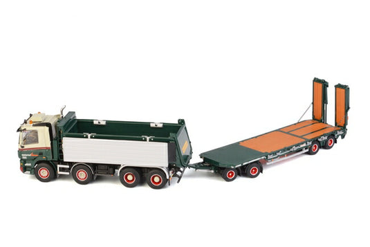 Oosterhof Holman DAF CF 8x4 Tipper Nooteboomノーテブーム Super Trailer 4軸トラックトレーラー /WSI 建設機械模型 工事車両 1/50 ミニチュア