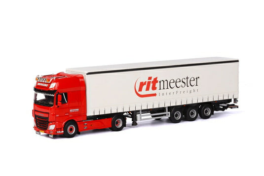 Bruggers DAF XF SSC Curtainside Trailer 3軸カーテンサイダートレーラートラック /WSI 建設機械模型 工事車両 1/50 ミニチュア
