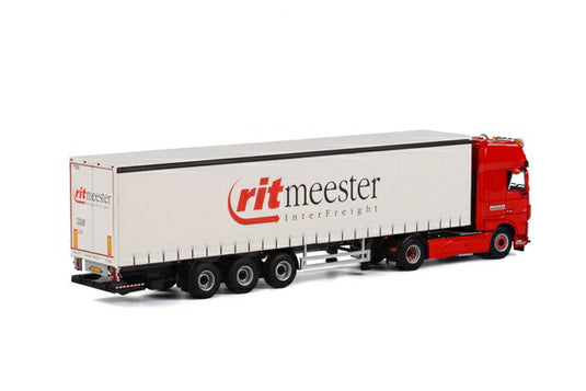 Bruggers DAF XF SSC Curtainside Trailer 3軸カーテンサイダートレーラートラック /WSI 建設機械模型 工事車両 1/50 ミニチュア