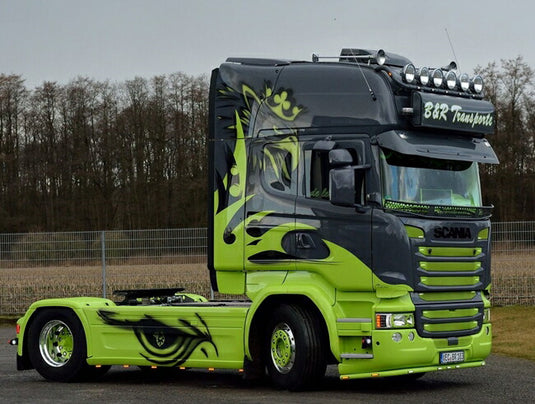 【予約】7月-9月以降発売予定B&R Transporte Scania R Streamline Toplineトラックトラクタヘッド /WSI 建設機械模型 工事車両 1/50 ミニチュア