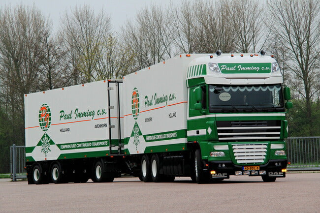 【予約】10月-12月以降発売予定Paul Imming DAF XF 105 Super Space Cab Combiトラックトレーラー/WSI 建設機械模型 工事車両 1/50 ミニチュア