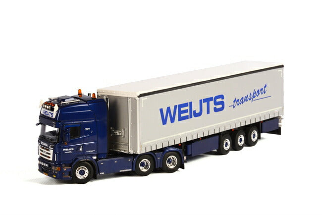 ギャラリービューアに画像をロードする, Rick Weijts Scaniaスカニア R Topline カーテンサイダートレーラー 3軸 トラック/WSI 建設機械模型 工事車両 1/50 ミニチュア
