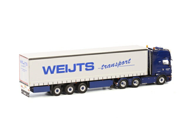 ギャラリービューアに画像をロードする, Rick Weijts Scaniaスカニア R Topline カーテンサイダートレーラー 3軸 トラック/WSI 建設機械模型 工事車両 1/50 ミニチュア
