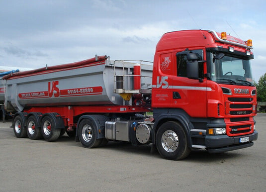 【予約】10月-12月以降発売予定Volker Schilling Scaniaスカニア R Highline Halfpipe Tipper Trailer トラック/WSI 建設機械模型 工事車両 1/50 ミニチュア