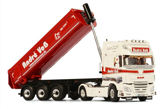 【予約】2016年1月-3月以降発売予定Andre VoB DAF XF SSC Halfpipe Tipper Trailer トラックトレーラー /WSI 建設機械模型 工事車両 1/50 ミニチュア