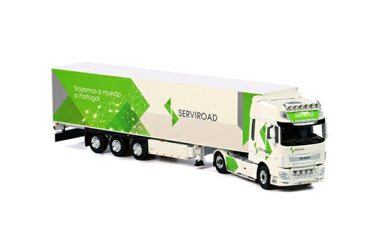 Serviroad DAF XF SSC リーファートレーラー Carrier 3軸 トラック /WSI 建設機械模型 工事車両 1/50 ミニチュア