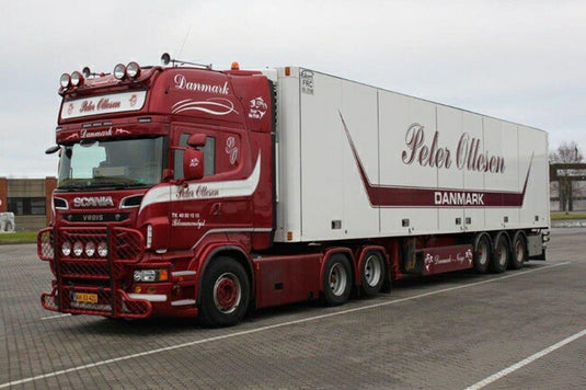 【予約】2016年1月-3月以降発売予定Peter Ottesen SCANIAスカニア R Topline リーファートレーラー Thermoking 3軸 トラックトレーラー /WSI 建設機械模型 工事車両 1/50 ミニチュア