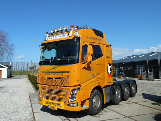 【予約】2016年4-6月以降発売予定L.A.W. Tol VOLVOボルボ FH4 Globetrotter Broshuis 底床セミ　トラック　/WSI 建設機械模型 工事車両 1/50 ミニチュア