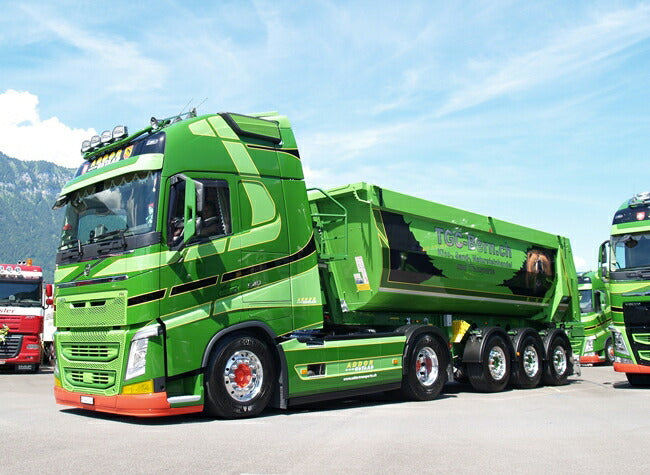 【予約】2016年4-6月以降発売予定Addor VOLVOボルボ FH4 Globetrotter XL Halfpipe Tipper トラックトレーラー　/WSI 建設機械模型 工事車両 1/50 ミニチュア