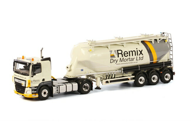 【予約】2016年4-6月以降発売予定Remix Dry Mortar Ltd DAF CF Space Cab bellied powder tanker タンカー　トラック　/WSI 建設機械模型 工事車両 1/50 ミニチュア