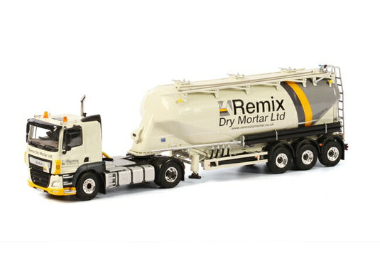 【予約】2016年4-6月以降発売予定Remix Dry Mortar Ltd DAF CF Space Cab bellied powder tanker タンカー　トラック　/WSI 建設機械模型 工事車両 1/50 ミニチュア