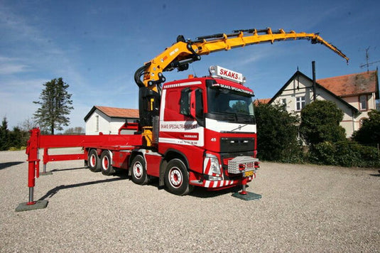 【予約】2016年4-6月以降発売予定Skaks Specialtransport VOLVOボルボ FH4 Sleeper Cab Palfinger + Jibトラック　/WSI 建設機械模型 工事車両 1/50 ミニチュア