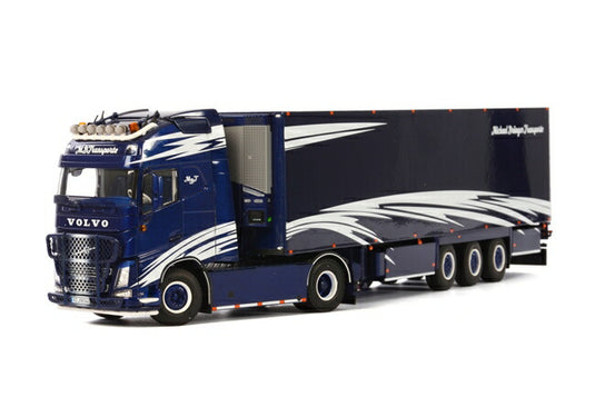 【予約】2016年4-6月以降発売予定MB Transporte VOLVOボルボ FH4 Globetrotter XL リーファートレーラー Thermoking 3軸 トラック　/WSI 建設機械模型 工事車両 1/50 ミニチュア