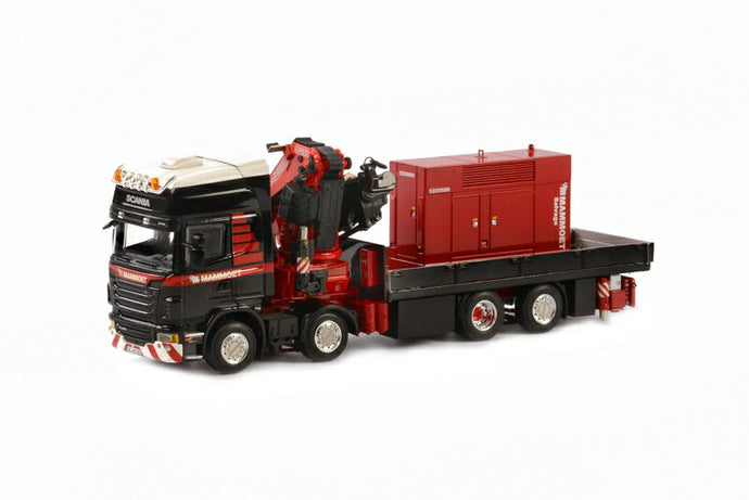 Mammoetマムート Scaniaスカニア R Topline + Fassi 110トラック /WSI 建設機械模型 工事車両 1/50 ミニチュア