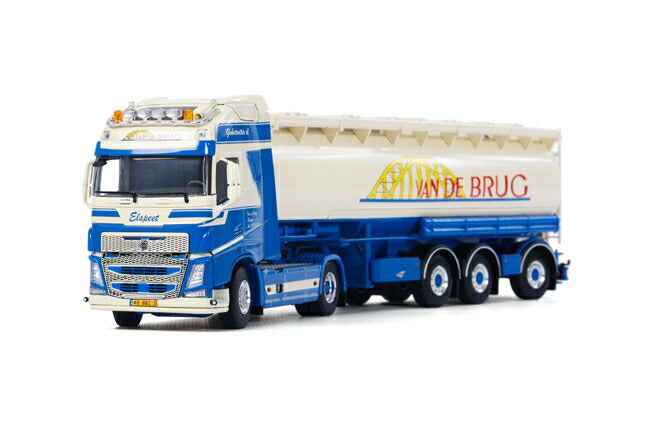 ギャラリービューアに画像をロードする, Van de Brug Volvoボルボ FH4 Globetrotter XL Tanker Powder Welgro 3軸トラック /WSI 建設機械模型 工事車両 1/50 ミニチュア
