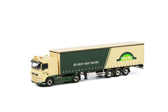 ギャラリービューアに画像をロードする, MH Transport - Twilmij DAF XF SC カーテンサイダートレーラー 3軸トラック /WSI 建設機械模型 工事車両 1/50 ミニチュア
