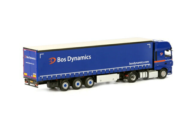 ギャラリービューアに画像をロードする, Bos Dynamics DAF XF SSC カーテンサイダートレーラー 3軸トラック トレーラー　/WSI 建設機械模型 工事車両 1/50 ミニチュア
