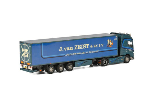 J. van Zeist Volvoボルボ FH4 Globetrotter XL リーファートレーラー Thermoking 3軸トラック トレーラー　/WSI 建設機械模型 工事車両 1/50 ミニチュア