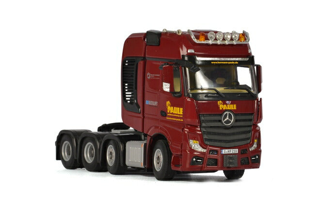 ギャラリービューアに画像をロードする, Hermann Paule メルセデスベンツアクトロス SLT Giga Space 8x4 トラックトラクタヘッド /WSI 建設機械模型 工事車両 1/50 ミニチュア
