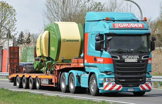 【予約】4-6月以降発売予定Gruber SCANIAスカニア R Streamline Highline Semi Lowloader with Ramps トラックトレーラー /WSI 建設機械模型 工事車両 1/50 ミニチュア