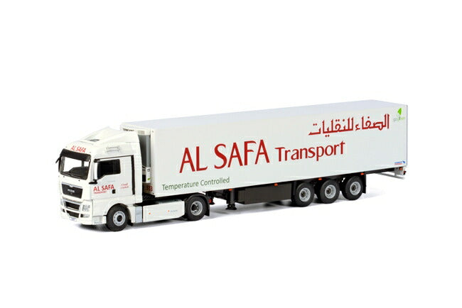Al Safa Transport MAN TGX XLX リーファートレーラー Thermoking 3軸 トラック /WSI 建設機械模型 工事車両 1/50 ミニチュア