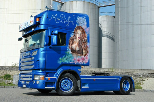 【予約】10-12月以降発売予定Max Steffen SCANIAスカニア R Topline トラクタ /WSI 建設機械模型 工事車両 1/50 ミニチュア