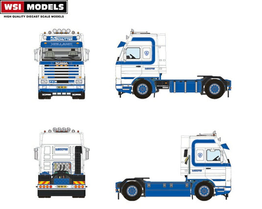 【予約】10-12月以降発売予定RJ Schutter SCANIAスカニア 3 Streamline Estepe  トラクタ /WSI 建設機械模型 工事車両 1/50 ミニチュア