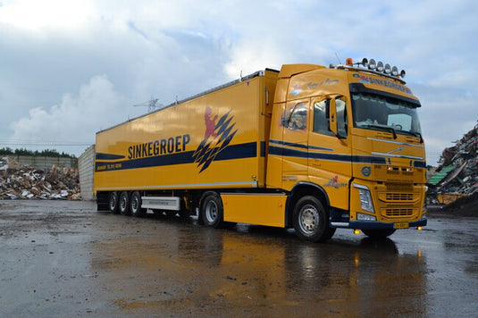 【予約】10-12月以降発売予定Sinke Groep Volvo FH4 Globetrotter Cargo Floor Trailer 3軸 トラック /WSI 建設機械模型 工事車両 1/50 ミニチュア