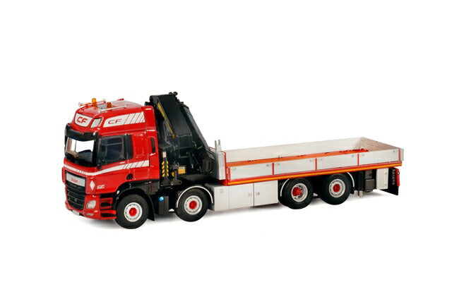DAF CF460 SC Palfinger 7400.2 + Riged Flatbed Truck トラック /WSI 建設機械模型 工事車両 1/50 ミニチュア