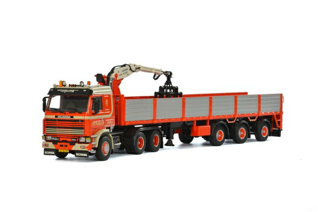 Huskens SCANIAスカニア 3 Brick Trailer 3軸 トラック /WSI 建設機械模型 工事車両 1/50 ミニチュア