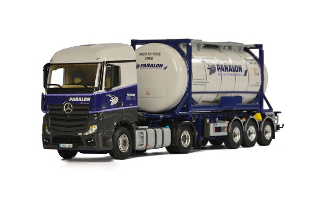 Panalon Multimodal SA メルセデスベンツアクトロス StreamSpace コンテナトレーラー 3軸 + 20FT Swopbody トラック /WSI 建設機械模型 工事車両 1/50 ミニチュア