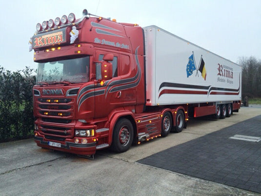 【予約】10-12月以降発売予定Rima SCANIAスカニア R Streamline Topline リーファートレーラー Thermoking 3軸 トラック /WSI 建設機械模型 工事車両 1/50 ミニチュア