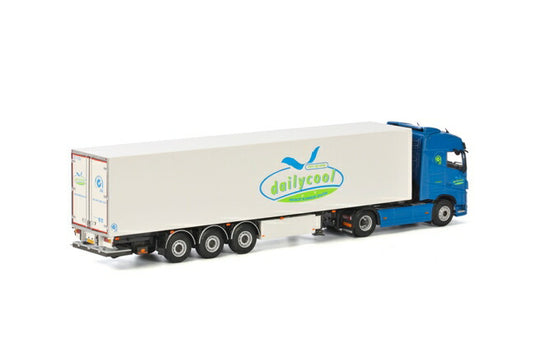 Dailycool Volvo FH4 Globetrotter リーファートレーラー Thermoking 3軸 トラック /WSI 建設機械模型 工事車両 1/50 ミニチュア