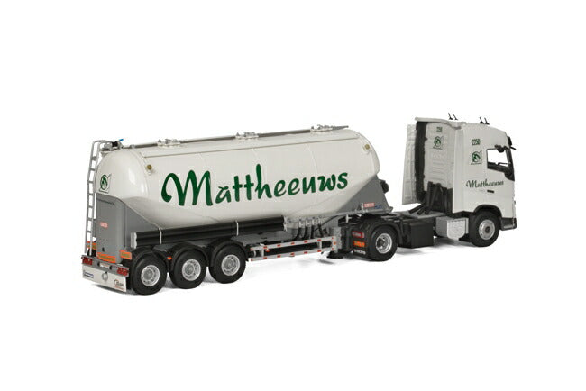 ギャラリービューアに画像をロードする, Mattheeuws Transport Volvoボルボ FH4 Globetrotter bellied powder tankerトラック /WSI  建設機械模型 工事車両 1/50 ミニチュア
