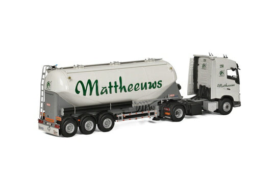Mattheeuws Transport Volvoボルボ FH4 Globetrotter bellied powder tankerトラック /WSI  建設機械模型 工事車両 1/50 ミニチュア