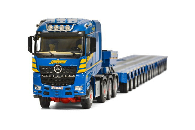 ギャラリービューアに画像をロードする, Havator メルセデスベンツアクトロス MP4 Big Space SLT 8x6 Scheuerle Intercombi 6+6+4 軸トレーラー /WSI  建設機械模型 工事車両 1/50 ミニチュア

