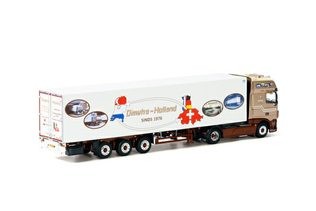 ギャラリービューアに画像をロードする, Dimetra DAF XF SSC リーファートレーラー Carrier 3軸トラック /WSI  建設機械模型 工事車両 1/50 ミニチュア
