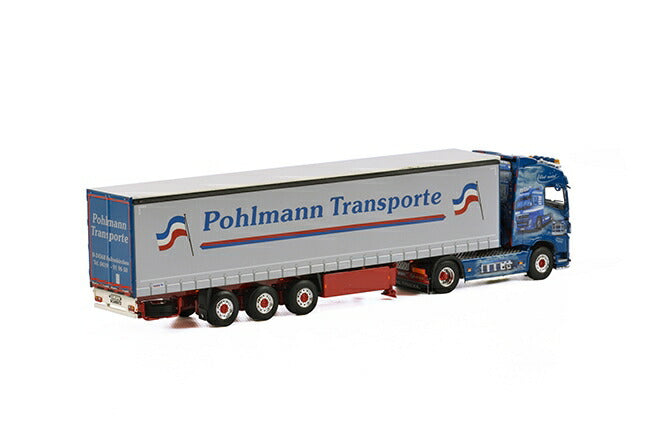 ギャラリービューアに画像をロードする, Pohlmann Volvo FH4 Globetrotter カーテンサイダートレーラー 3軸 トラック /WSI  建設機械模型 工事車両 1/50 ミニチュア

