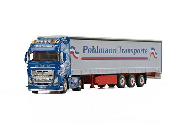 ギャラリービューアに画像をロードする, Pohlmann Volvo FH4 Globetrotter カーテンサイダートレーラー 3軸 トラック /WSI  建設機械模型 工事車両 1/50 ミニチュア

