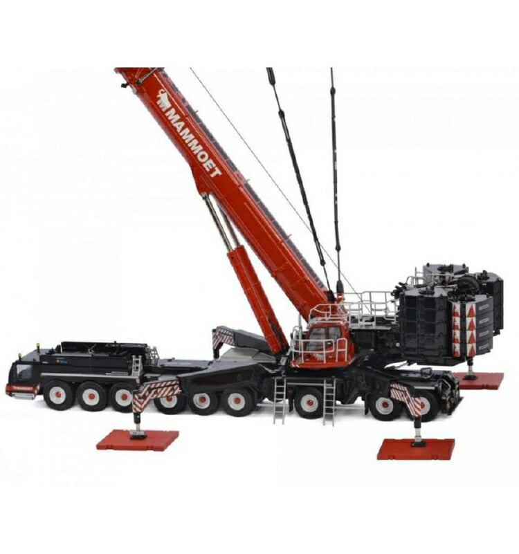 ギャラリービューアに画像をロードする, マムート特注MAMMOET Liebherr LTM1750-9.1 telescopic craneモバイルクレーン WSI 1/50 建設機械 模型ミニカー  はたらく車重機
