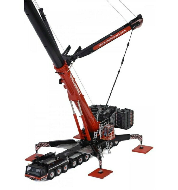 ギャラリービューアに画像をロードする, マムート特注MAMMOET Liebherr LTM1750-9.1 telescopic craneモバイルクレーン WSI 1/50 建設機械 模型ミニカー  はたらく車重機
