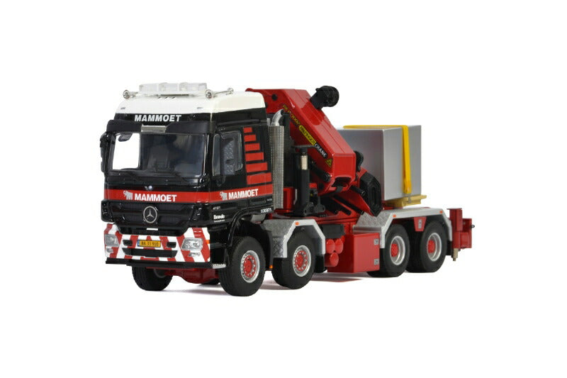 ギャラリービューアに画像をロードする, 【予約】2月以降発売予定Mammoet MERCEDES-BENZ ACTROS MP3 L 8X8 + PALFINGER PK 150002 SH トラック /WSI 建設機械模型 工事車両 1/50 ミニカー
